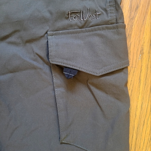 Far West Cargo Shorts 8 Pocket Design W32 Mens Charcoal Grey - Picture 5 of 9